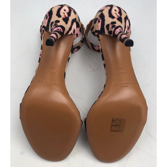 New Givenchy Retra Sandals Beige Jaguar Print 39 - Picture 7 of 8